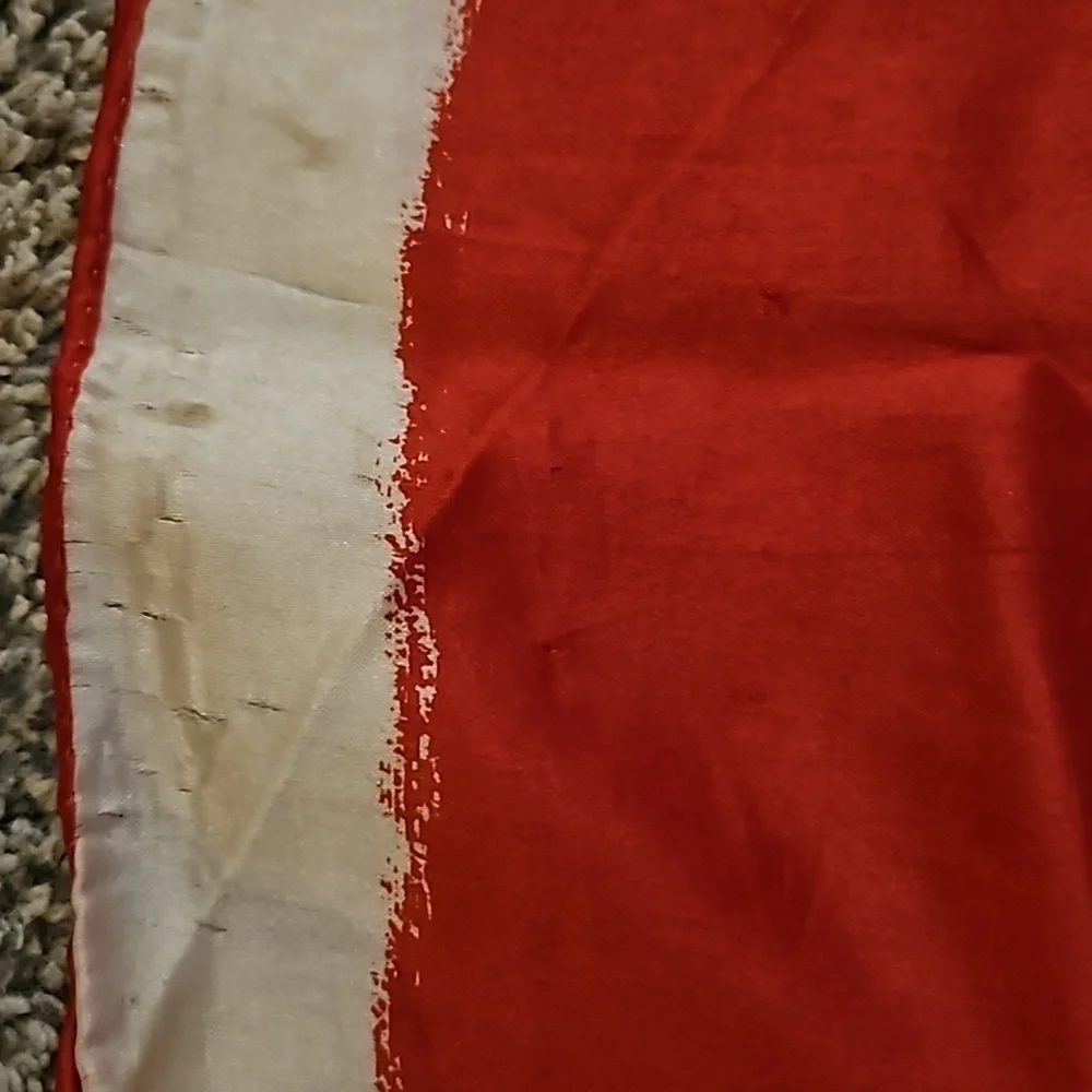 Vintage Estate Silk Rose Mantilla Scarf